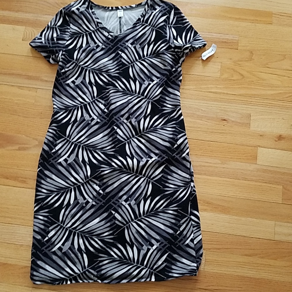 Palm print dress